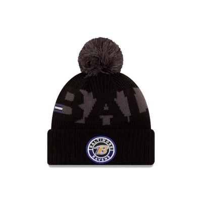 Baltimore Ravens Gorra | New Era NFL Cold Weather Sport Knit Beanie Mexico - Negros